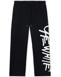 Off-White c/o Virgil Abloh - Spray Logo Straight Leg Track Pants - Lyst