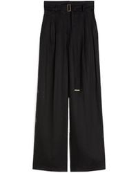 Max Mara - Materia Belted Palazzo Pants - Lyst