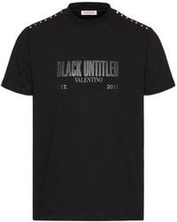 Valentino - Untitled Logo Printed Crewneck T-Shirt - Lyst