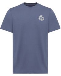 Moncler - Logo Patch Crewneck T-Shirt - Lyst