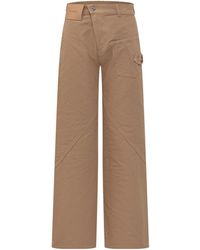 JW Anderson - Jw Anderson Twisted Wide Leg Workwear Jeans - Lyst