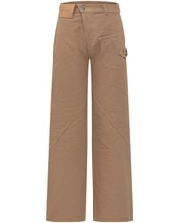 JW Anderson - Jw Anderson Twisted Wide Leg Workwear Jeans - Lyst