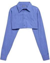 Balenciaga - Cropped Shirt - Lyst