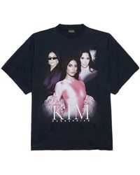 Balenciaga The Carrie Oversized T-Shirt in White | Lyst