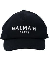 Balmain - Logo-Embroidered Baseball Cap - Lyst