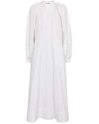 Jil Sander - Cotton Poplin Midi Dress - Lyst