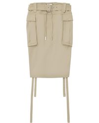 McQueen - Midi Cargo Skirt - Lyst