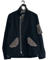 Sacai - Layered Effect Oxford Jacket - Lyst