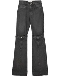 Coperni - Logo Patch Mid-Rise Jeans - Lyst