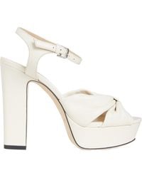 Jimmy Choo - Heloise 120 Knotted Platform Sandals - Lyst