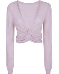Twinset - Solid-Color Double-Knit Top - Lyst