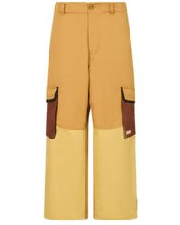 Marni - Water-Repellent Gabardine Colour-Block Cargo Trousers - Lyst