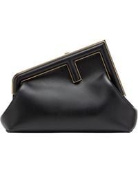 Fendi - Logo Detailed Small Clutch Bag - Lyst