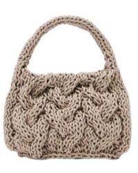 JW Anderson - Jw Anderson Small Cable Knitted Top Handle Bag - Lyst