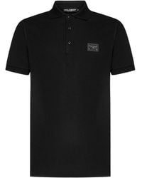 Dolce & Gabbana - Logo Plaque Polo Shirt - Lyst