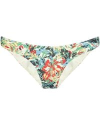 Ganni - Recycled Printed Lowrise Bikini Briefs - Lyst
