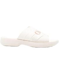 Chloé - Open-Toe Flat Sandals - Lyst