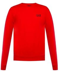 EA7 - Printed Logo Sweatshirt - Lyst
