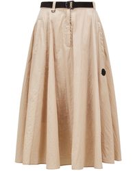Moncler - Logo Patch Belted Skirt - Lyst
