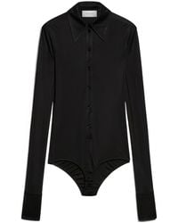 Sportmax - Buttoned Long-Sleeved Top - Lyst