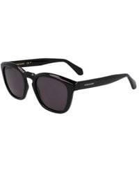 Ferragamo - Round-Frame Sunglasses - Lyst