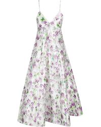 Philosophy Di Lorenzo Serafini - Floral-Printed Sleeveless Dress - Lyst