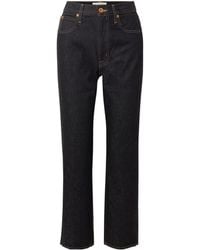 SLVRLAKE Denim - London High-Waisted Straight Leg Jeans - Lyst
