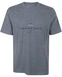 Brunello Cucinelli - Printed Jersey Crew Neck T-Shirt - Lyst