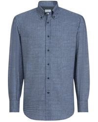 Brunello Cucinelli - Flower-Print Button-Down Collar Shirt - Lyst
