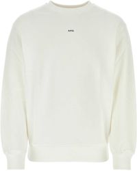 A.P.C. - Logo-Print Cotton Sweatshirt - Lyst