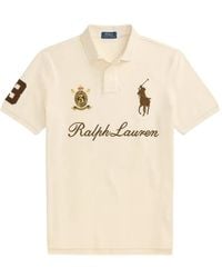 Polo Ralph Lauren - Logo-Embroidered Piqué Polo Shirt - Lyst