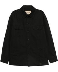 Valentino - Button-Up Gabardine Shirt Jacket - Lyst