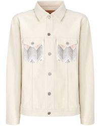 Missoni - Chevron-Knit Denim Jacket - Lyst