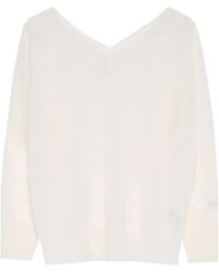 Marella - Long-Sleeved V-Neck Knitwear - Lyst