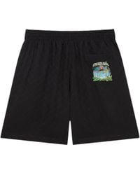 CASABLANCA - Embroidered Casual Shorts - Lyst