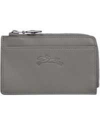 Longchamp - Le Pliage Textured Leather Cardholder - Lyst