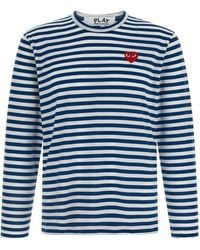 COMME DES GARÇONS PLAY - Striped T-Shirt - Lyst