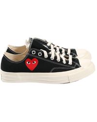 COMME DES GARÇONS PLAY - X Converse Large Peeping Heart Chuck Taylor 70 Trainers - Lyst