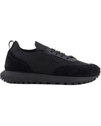Emporio Armani - Logo Patch Sneakers - Lyst