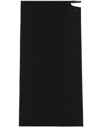 Courreges - Courrèges Logo Embroidered Knitted Midi Skirt - Lyst