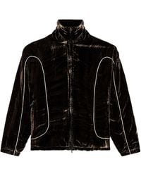 DIESEL - Velvet Contrast-Piping Track Jacket - Lyst