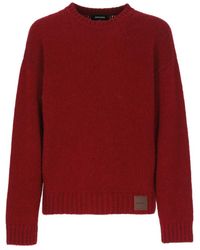 DSquared² - Logo-Patch Crewneck Jumper - Lyst