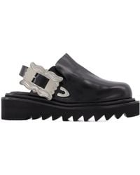 Toga - Buckle-Detail Sling-Back Mules - Lyst