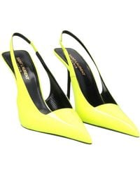 Saint Laurent - Patent Leather Pointed-Toe High Heels - Lyst