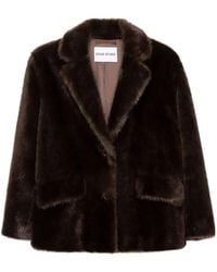 Stand Studio - Evyn Faux Fur Jacket Clothing - Lyst