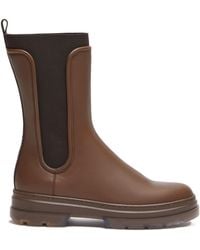 Max Mara - Leather Ankle Boots - Lyst