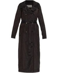 Dries Van Noten - Double-Breasted Trench Coat - Lyst