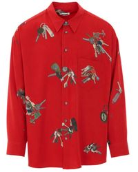 Magliano - A Bunch Of Keys Printed Shirt - Lyst