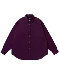 A.PRESSE - Double Weave Twill Regular Collar Shirts - Lyst