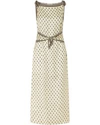 Doen - Paisley-Print Silk-Blend Twill Midi Dress - Lyst